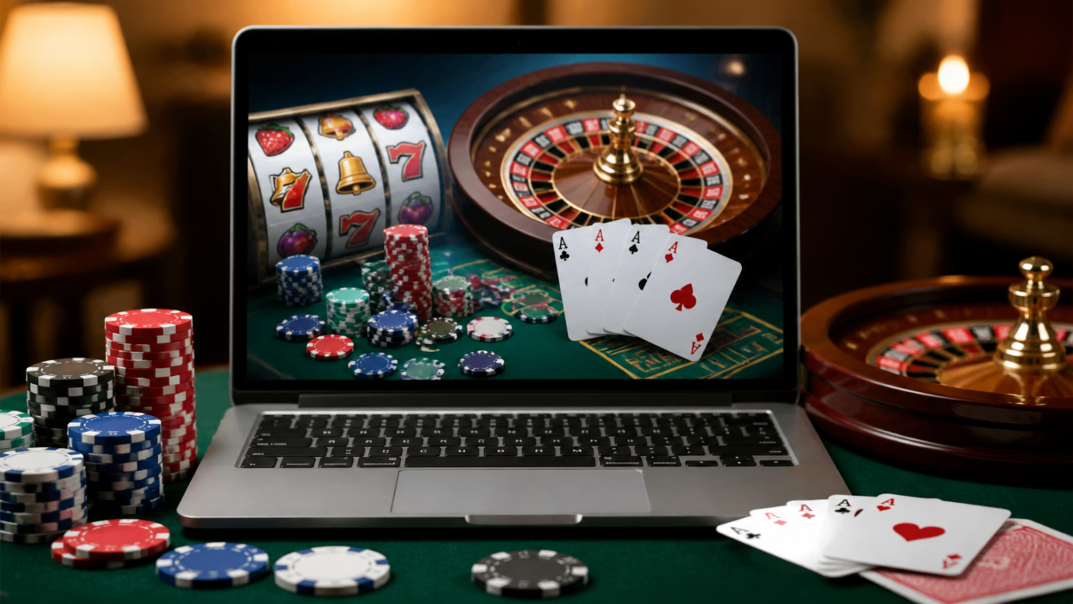 Nuovi Casino Online: Guida Completa per Scoprire Piattaforme e Slots Casinos Online casino gaming setup with slots, cards, and roulette