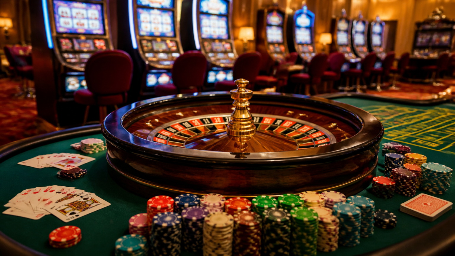 Online Casino Singapore: What Players Should Know Before Joining Casino table with cards and roulette wheel
