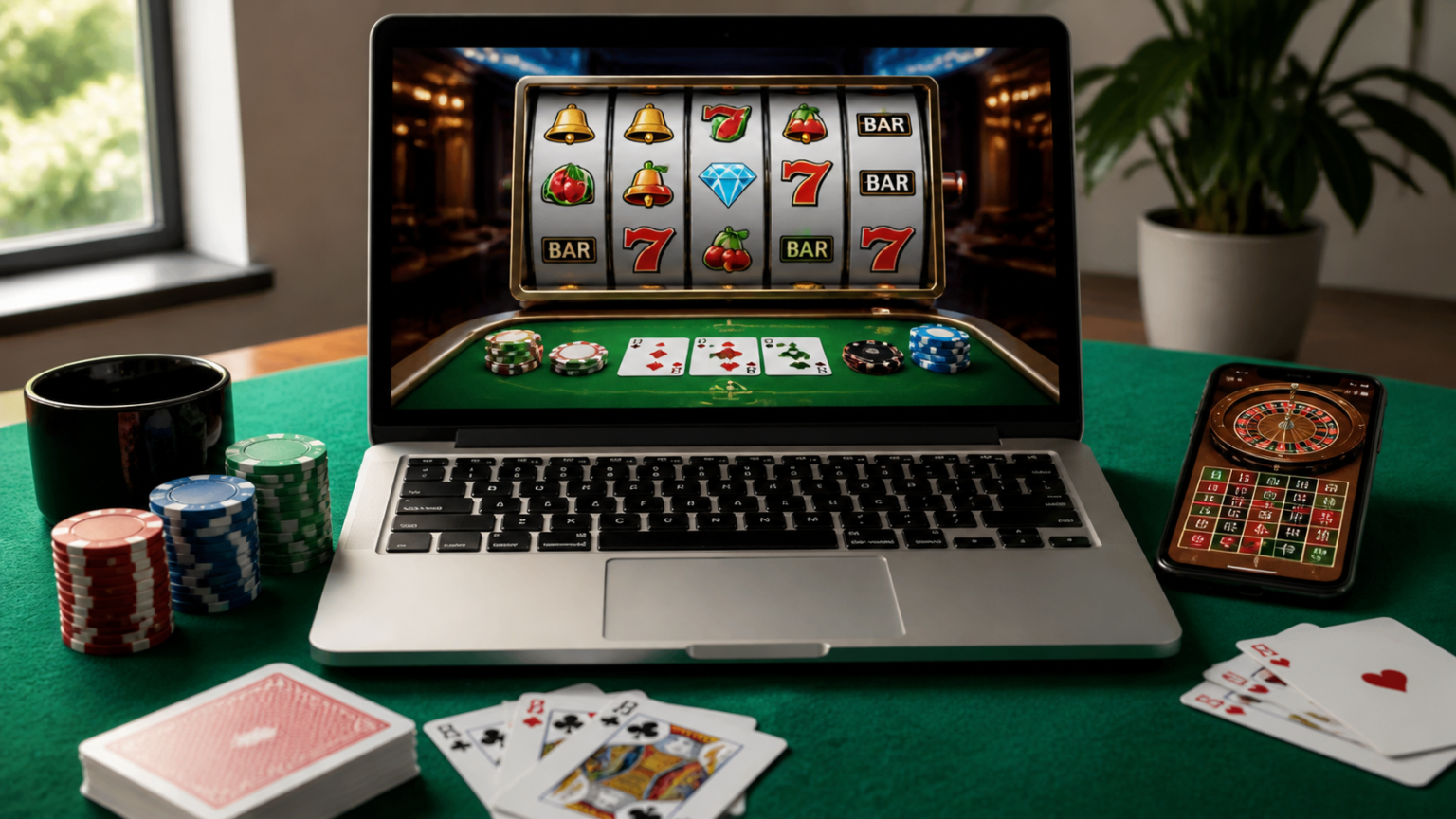 Practical Guide to Online Casino Malaysia: What Players Should Know Laptop showing an online casino game interface